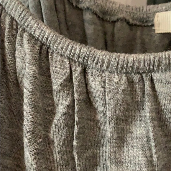 Light Gray Dress with Cream Design Accents - Picture 6 of 8